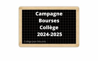 Bourses collège 2024-2025