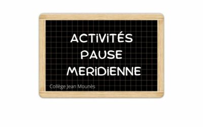 Activités pause méridienne